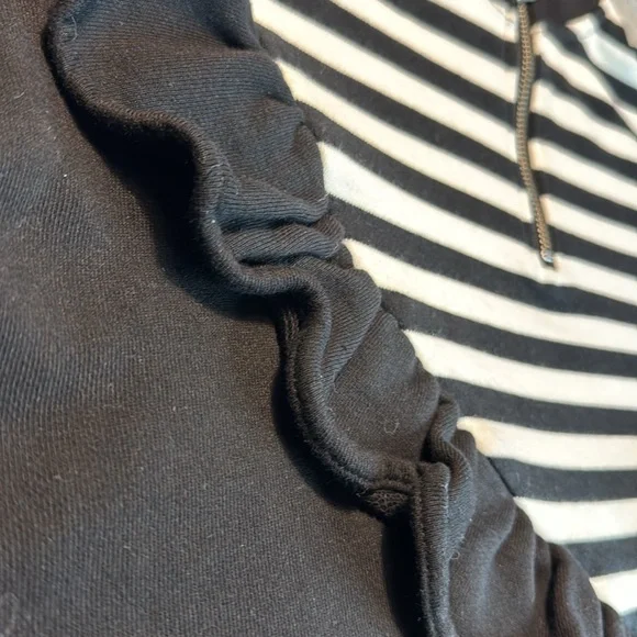 NWT Lazy Oaf Ruffle Sweater Dress Black Size Small - Picture 7 of 15